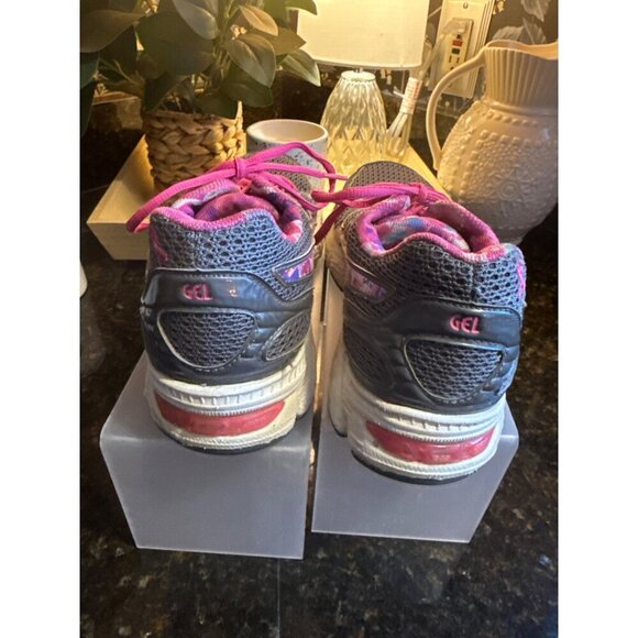 Asics Womens Gel Running Shoes With Pink Laces Size 8.5 - Picture 4 of 8